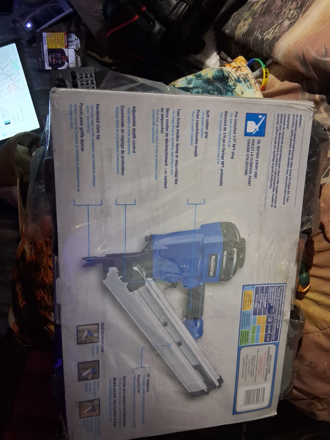Mastercraft Clipped-Head Framing Nailer - photo 2