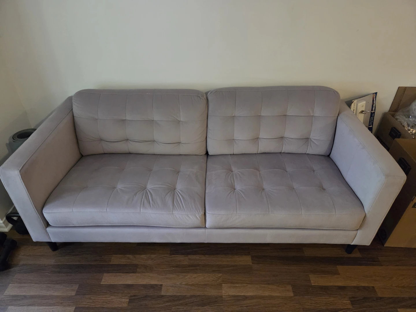 Tufted Sofa - Light Grey - photo 2