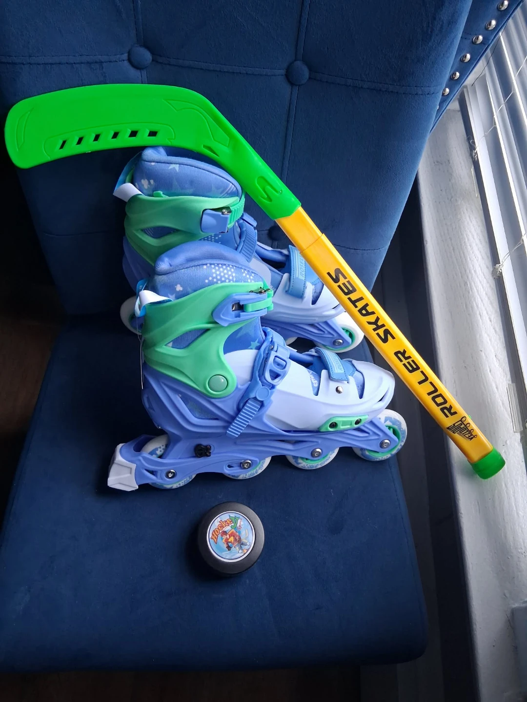 Roselle Inline Skates with Hockey Stick & Balls Set - Size 37-40 - photo 2