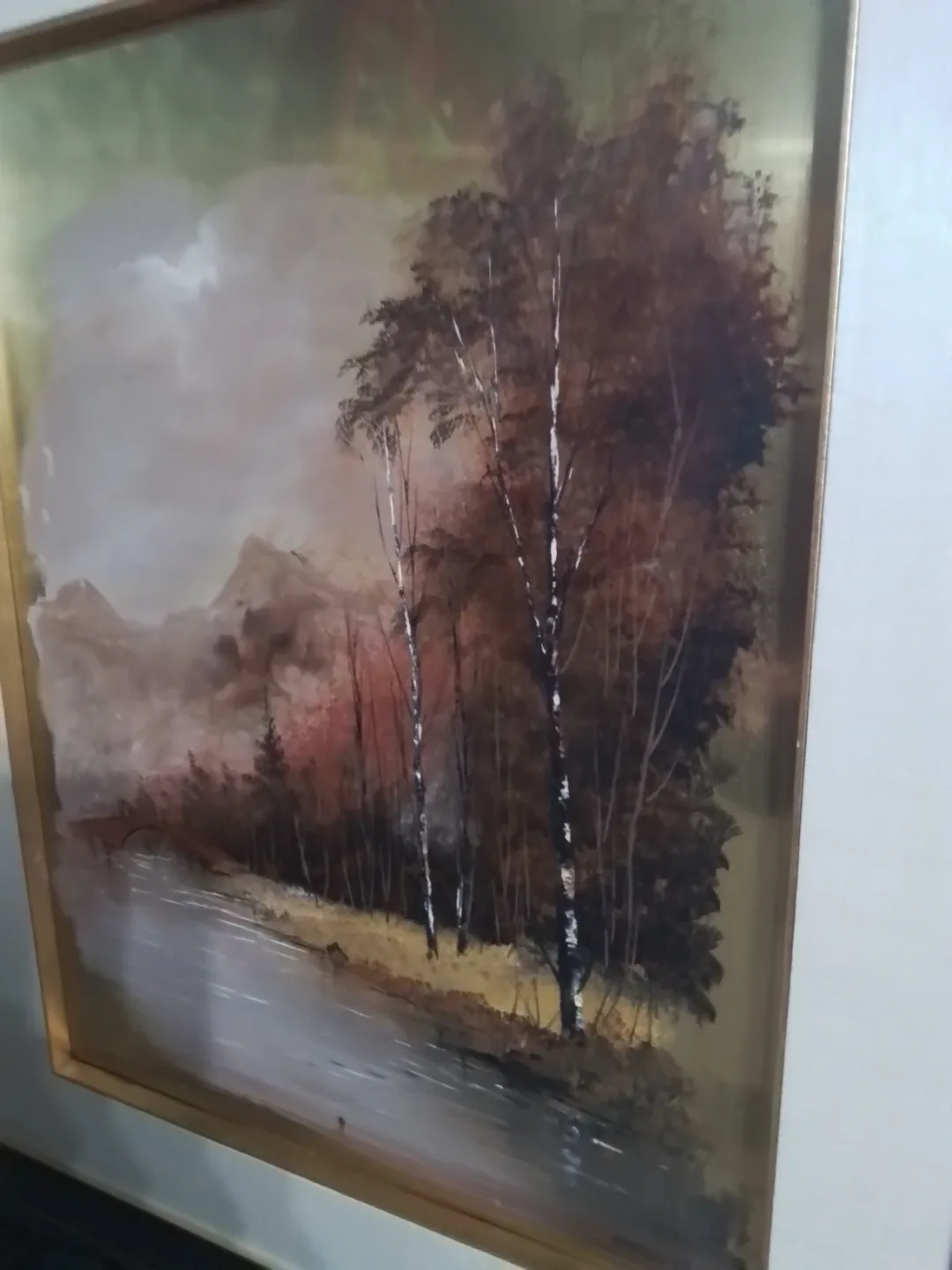 Vintage Original Art - Painting on Brass - Gaston Petridis - photo 3