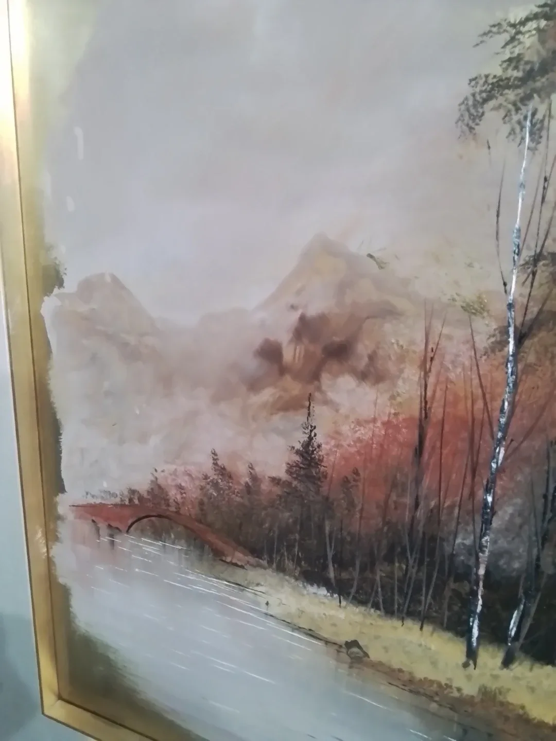 Vintage Original Art - Painting on Brass - Gaston Petridis - photo 4