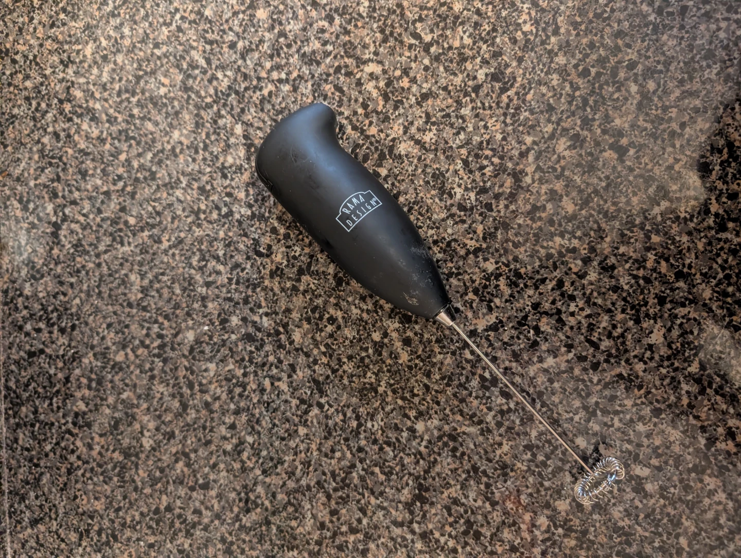 Black Handheld Milk Frother
