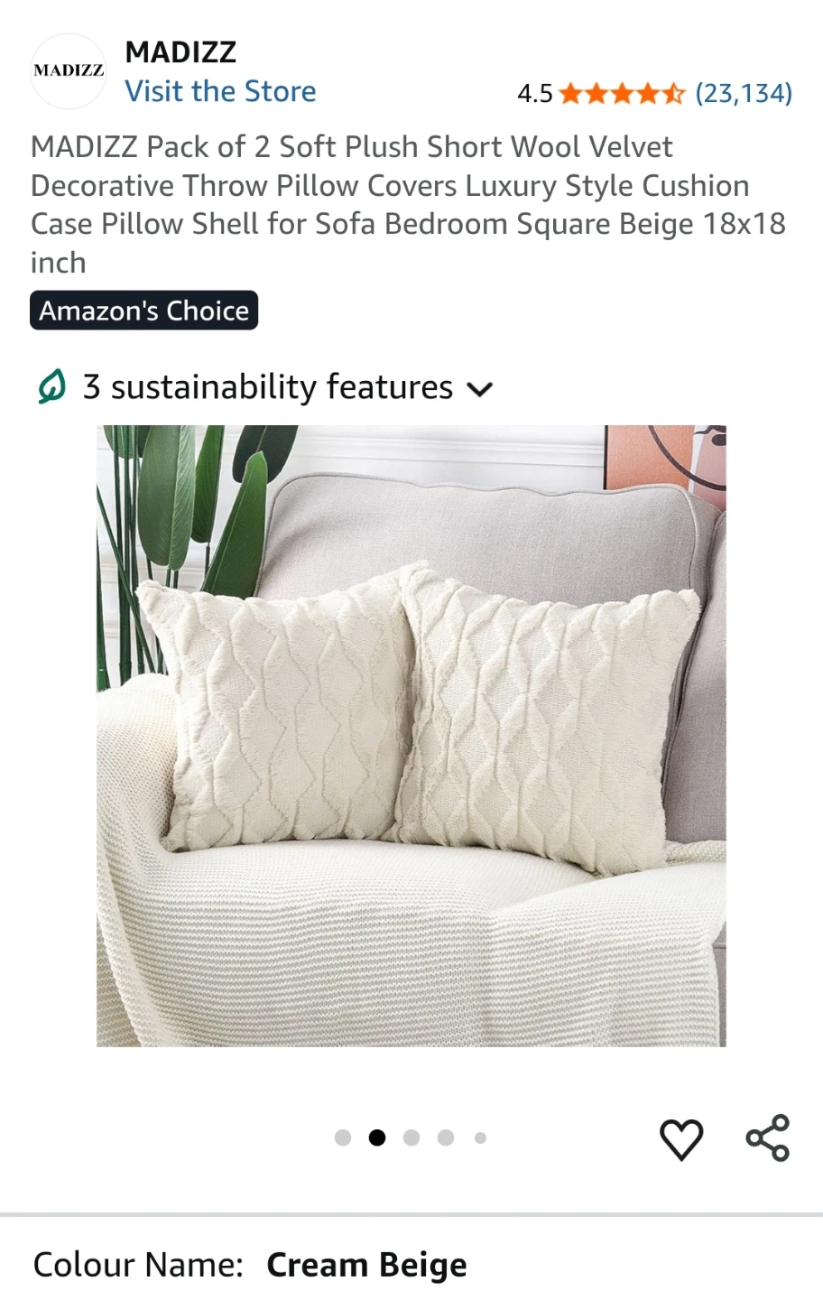 Utopia Bedding cushions 2sets
