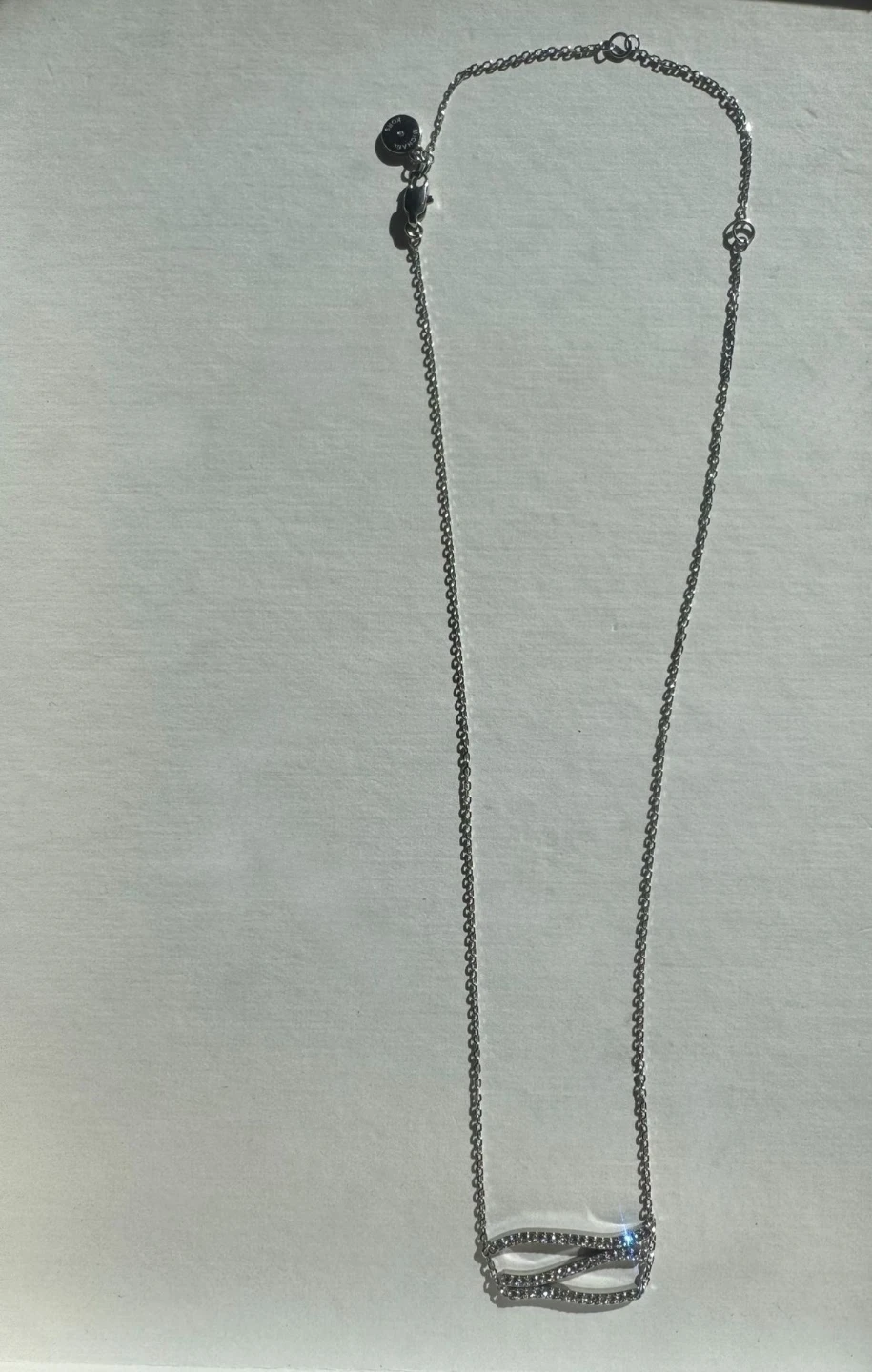 Michael Kors Silver Tone Necklace with Pave Detail - photo 3