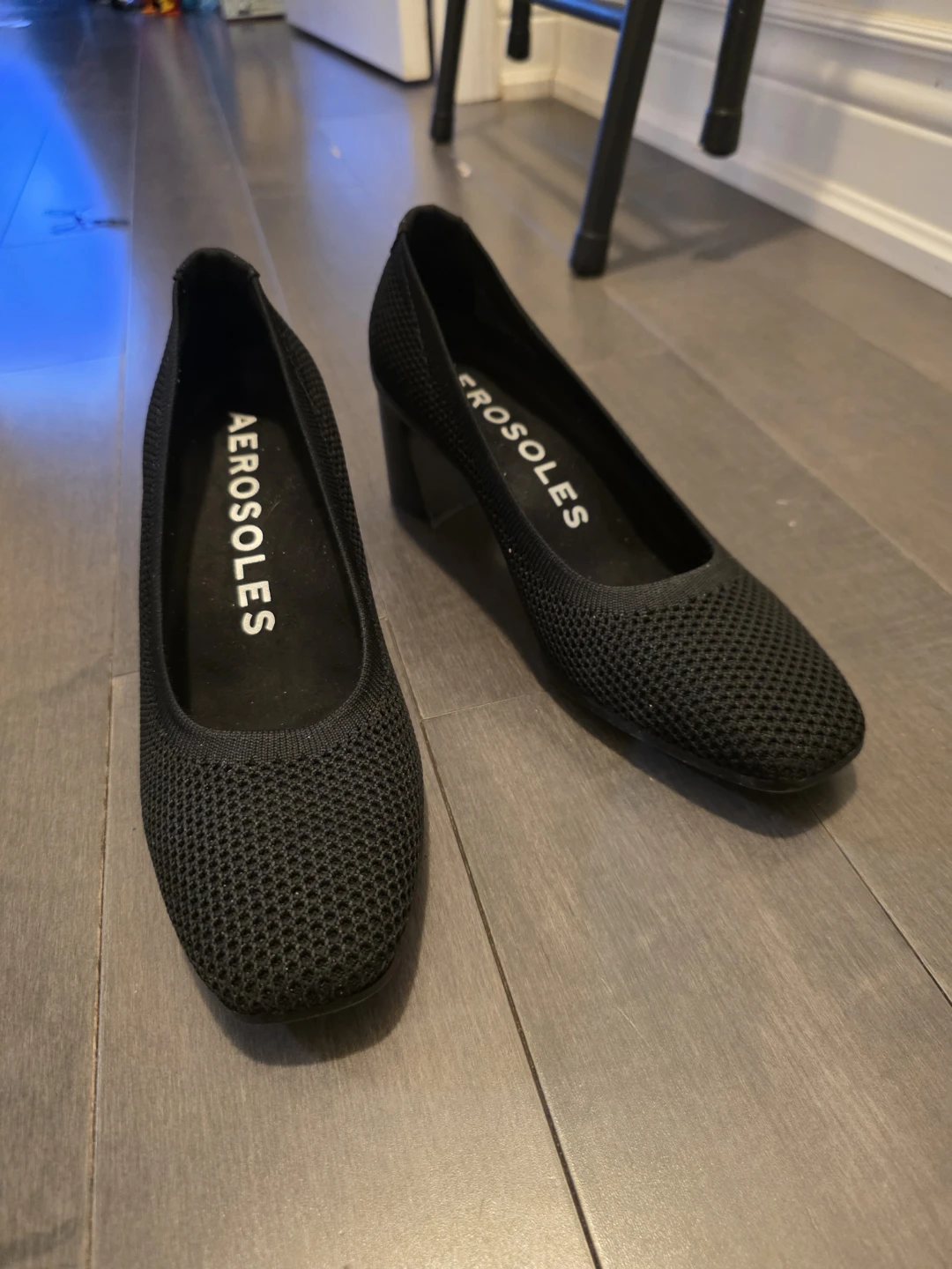 Aerosoles Black Mesh Block Heel Pumps - photo 5
