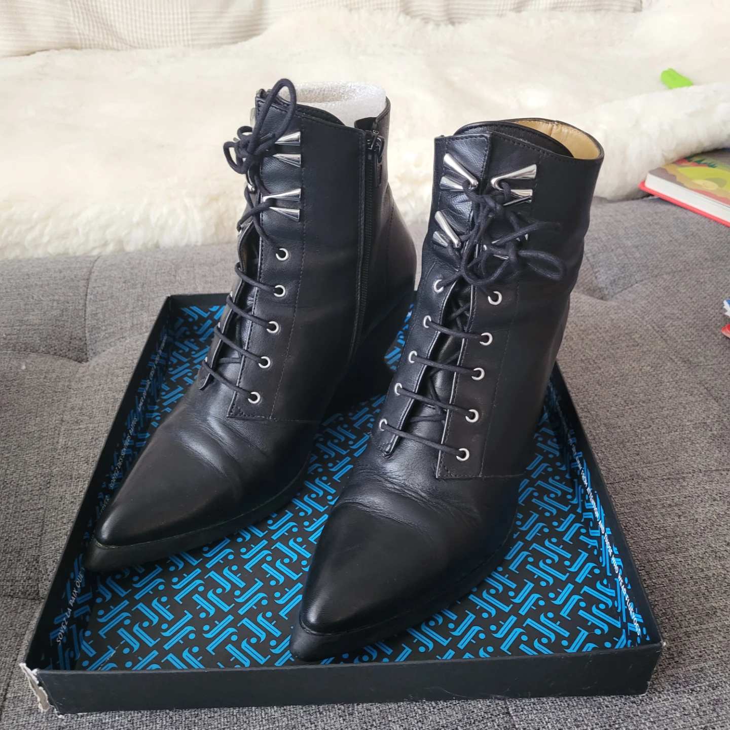 John Fluevog "Looney" ishys Wedge Ankle Boots