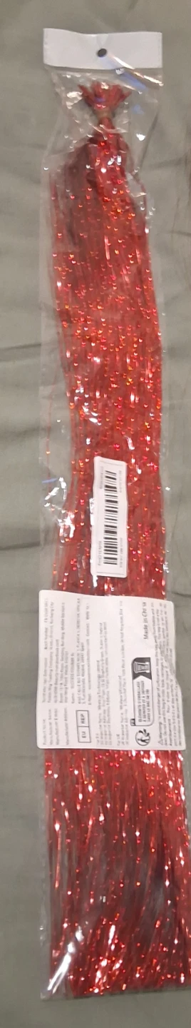 Clip-in Hair Extensions - Brown amd red tinsel - photo 2