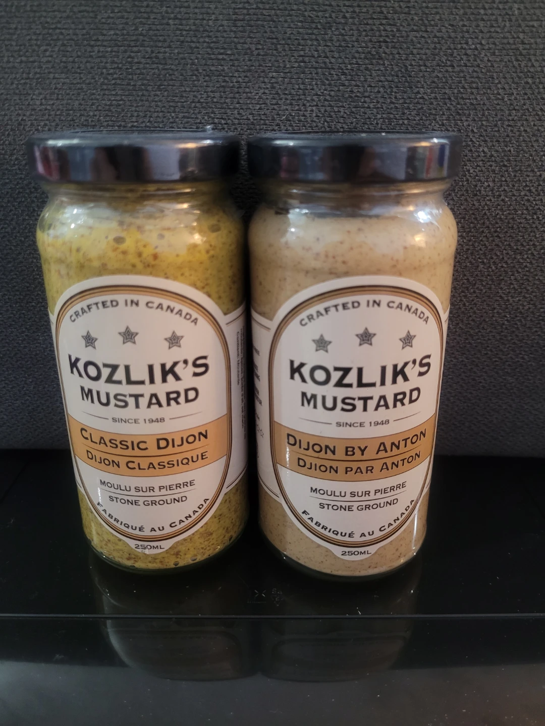 Kozlik's Mustard Classic Dijon & Dijon by Anton (2x 250ml)