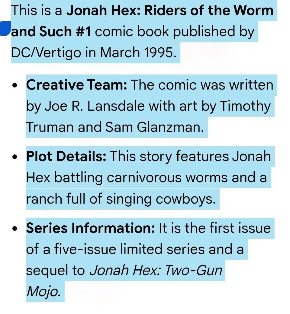 DC Vertigo Jonah Hex  Comic Books - photo 3