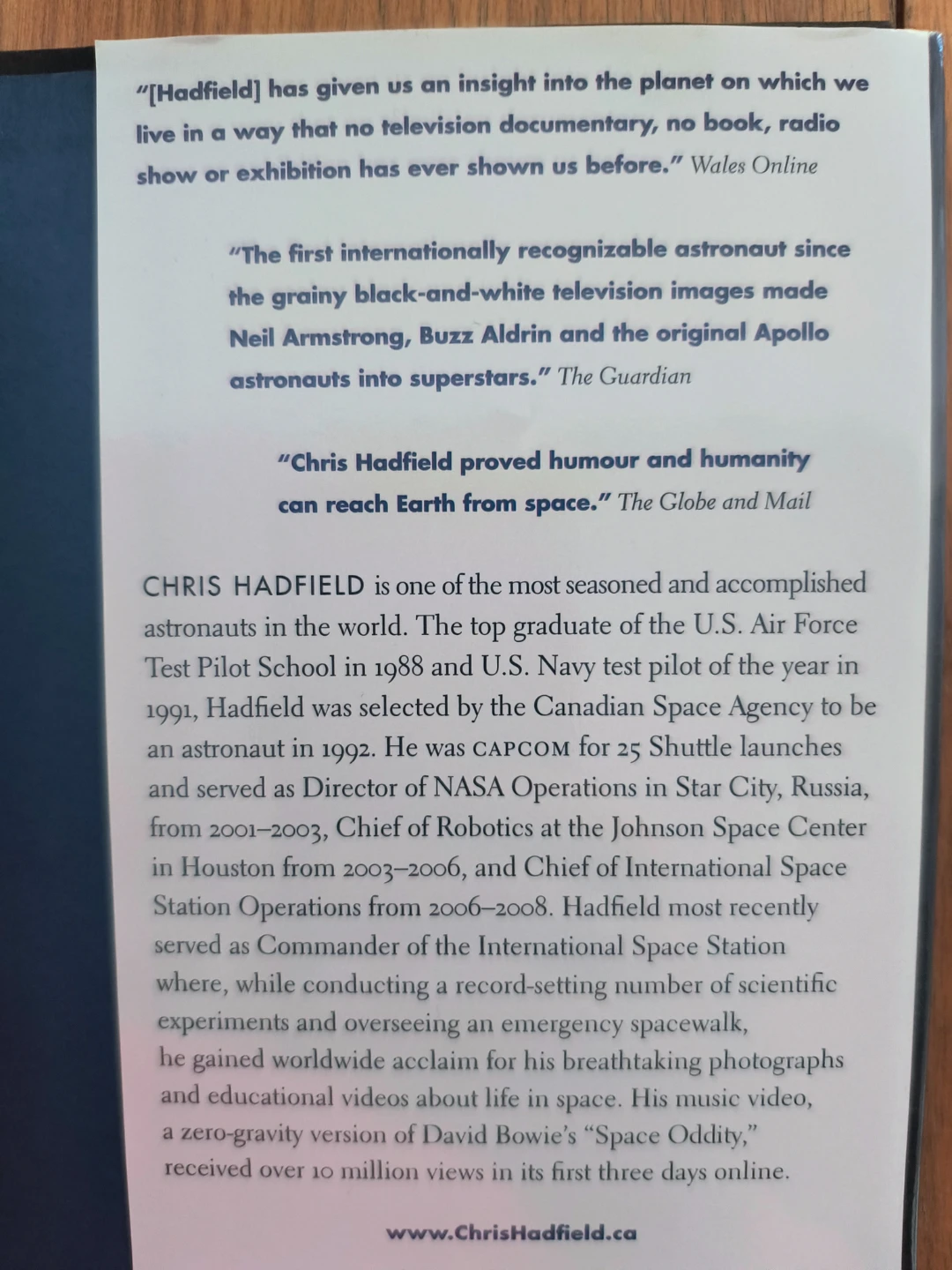 An Astronaut's Guide to Life on Earth by Chris Hadfield - photo 4