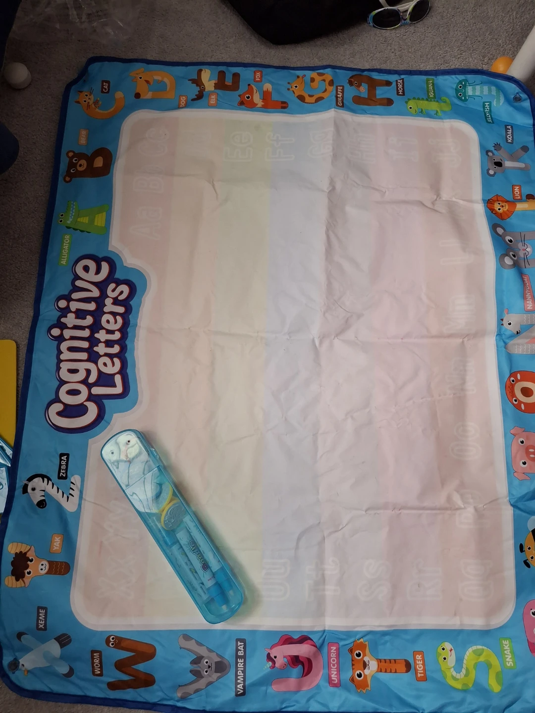 Cognitive Letters Water Drawing Mat and Shape Sorter Set - photo 2