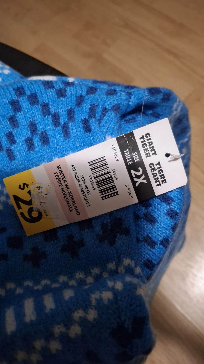 Woman's Blue Fair Isle Sweater - 2X - photo 3