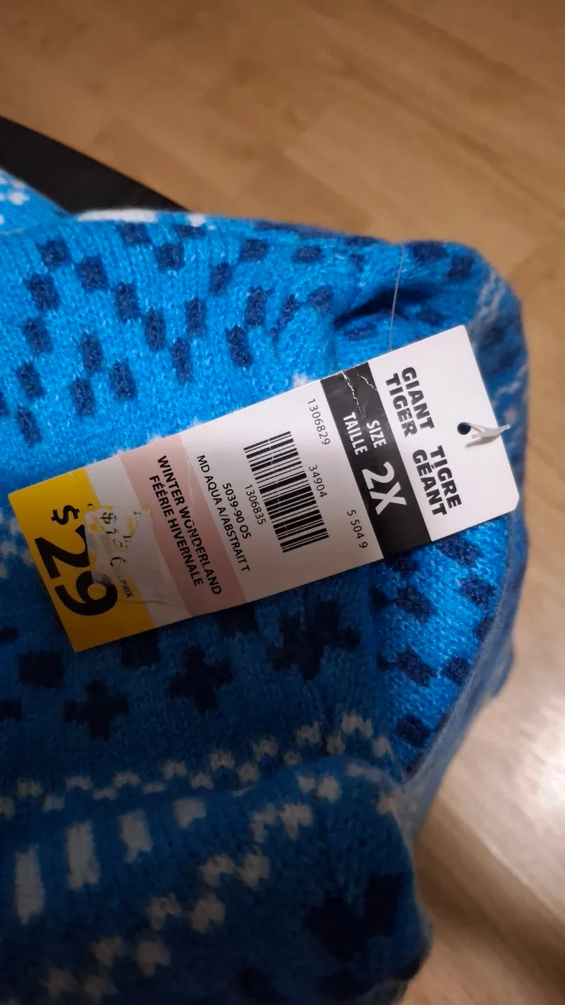 Woman's Blue Fair Isle Sweater - 2X - photo 3