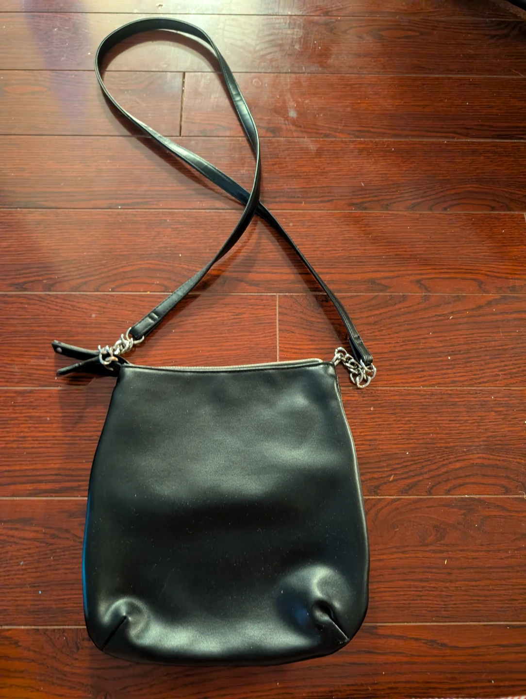 Anna Martina Franco Black Faux Leather Crossbody Bag - photo 5