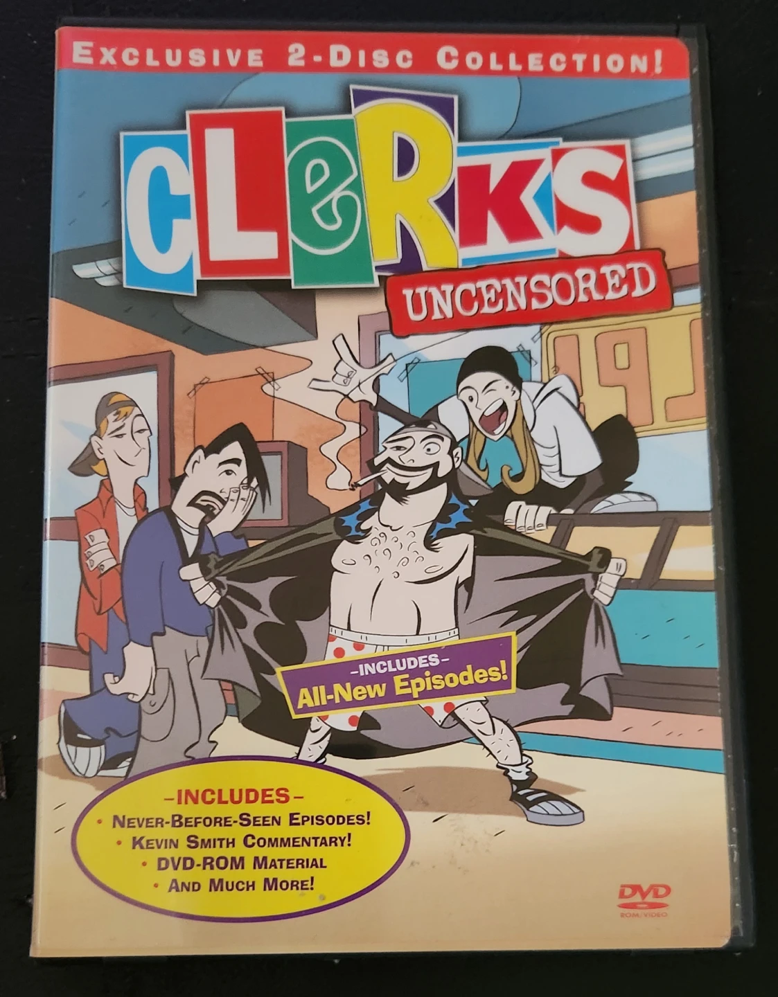 Clerks Animated Series Uncensored (DVD, 2001, 2-Disc Set)