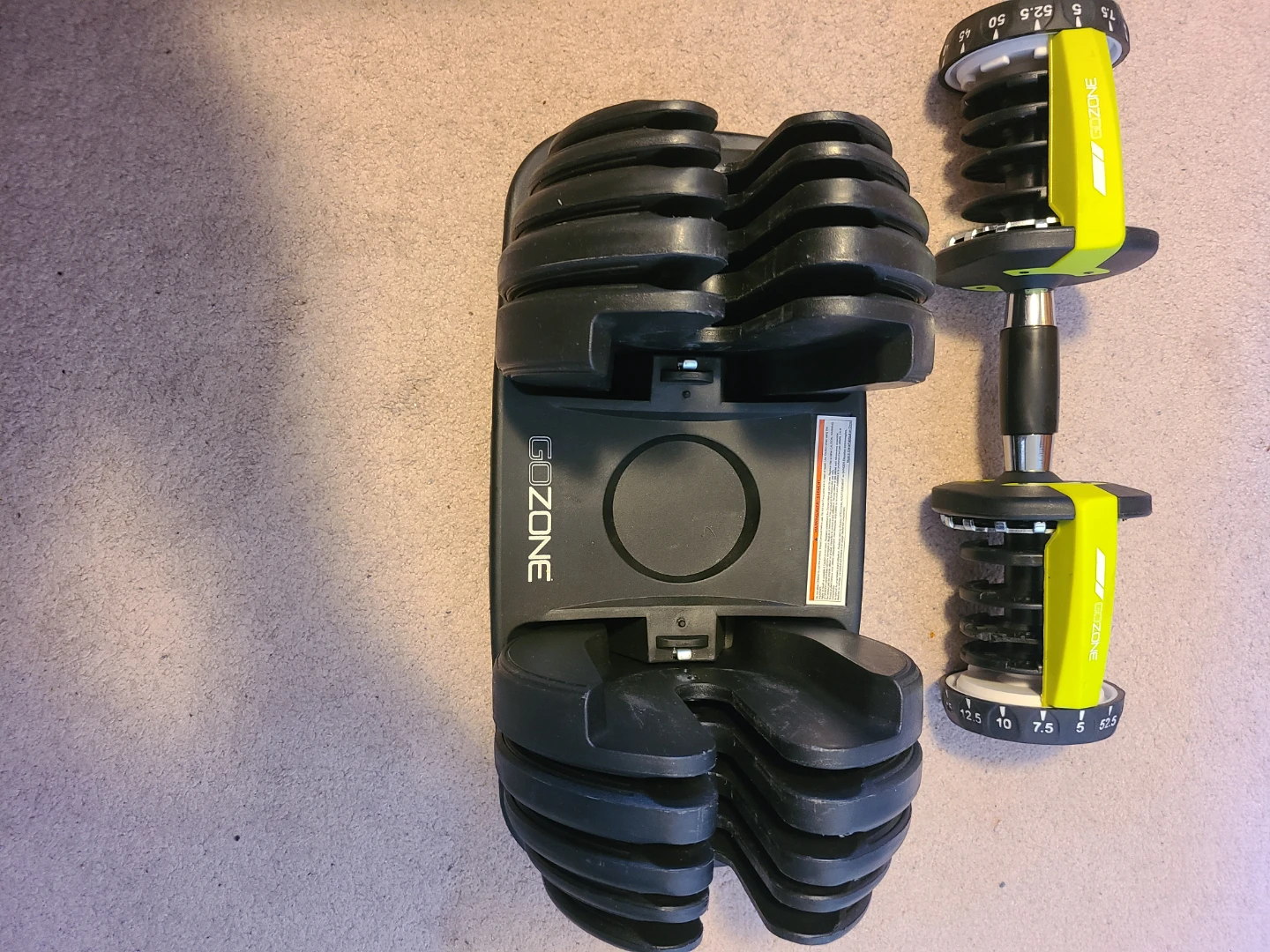 GOZONE Adjustable Dumbbell Set - photo 4