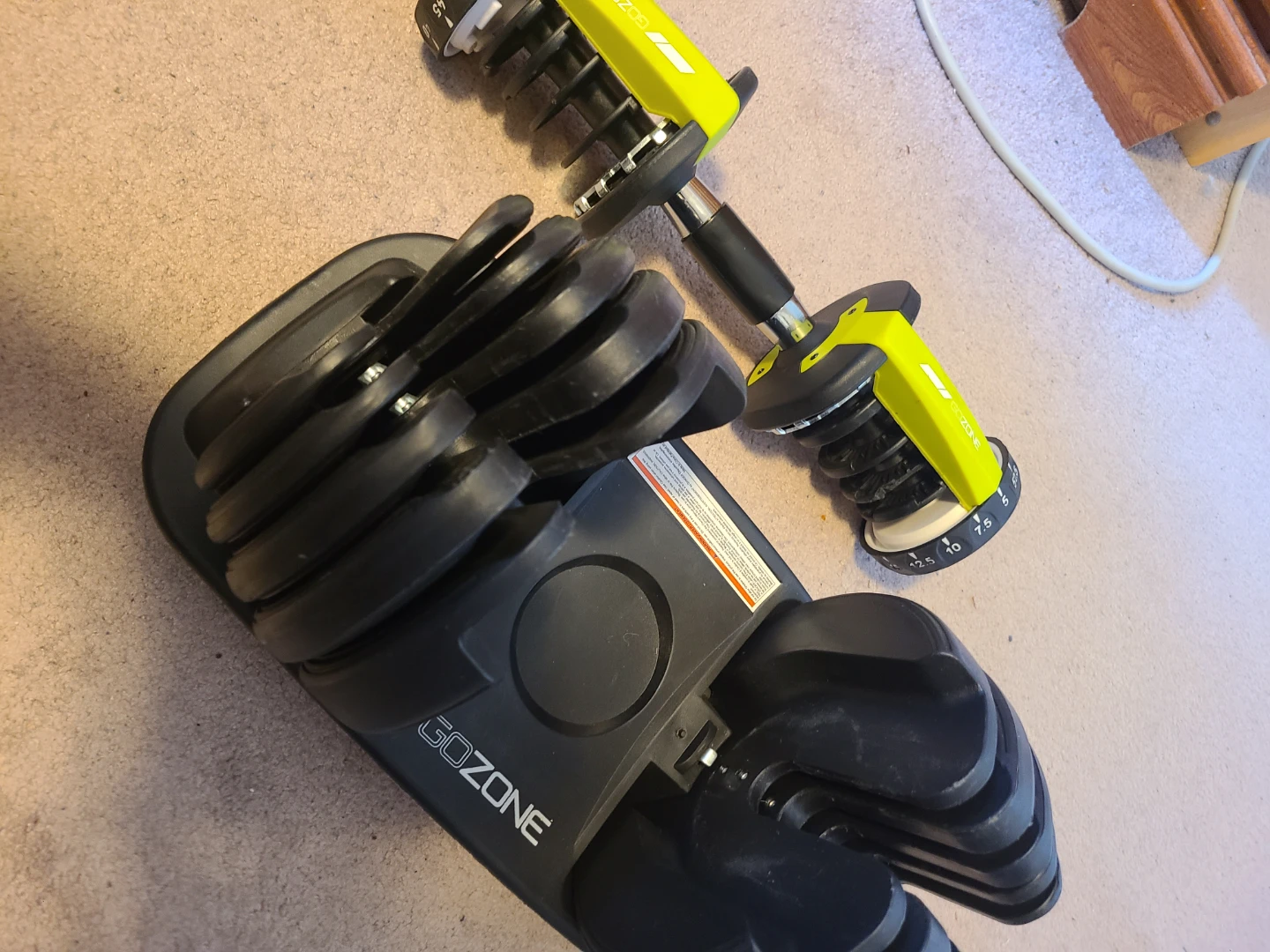 GOZONE Adjustable Dumbbell Set - photo 5