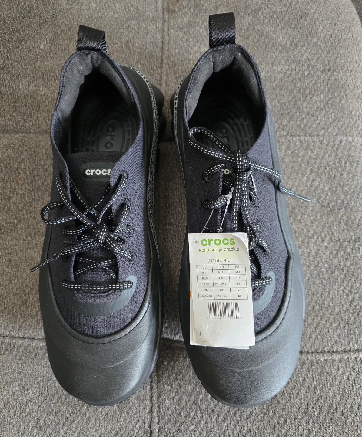 NEW - Crocs Echo Surge Crackle Black Shoes Size M 11 - photo 3