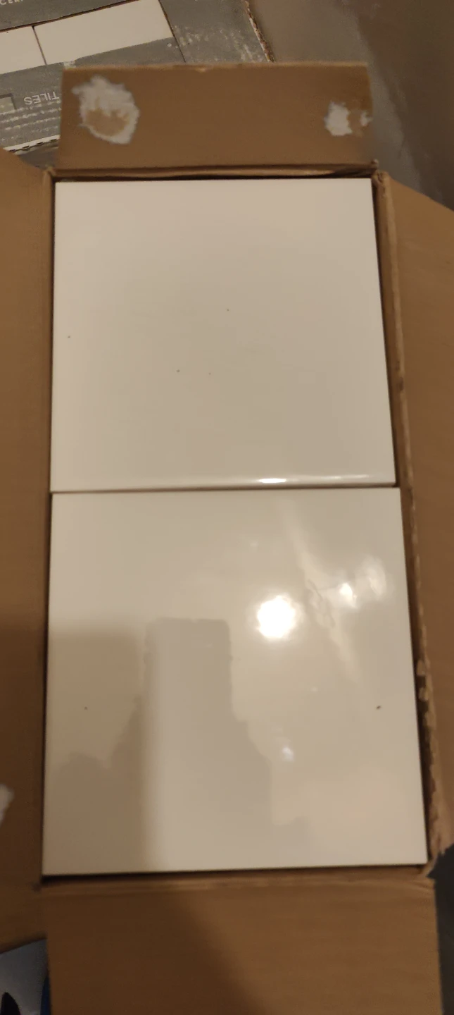 White Square Tiles - 50 Pieces - photo 2
