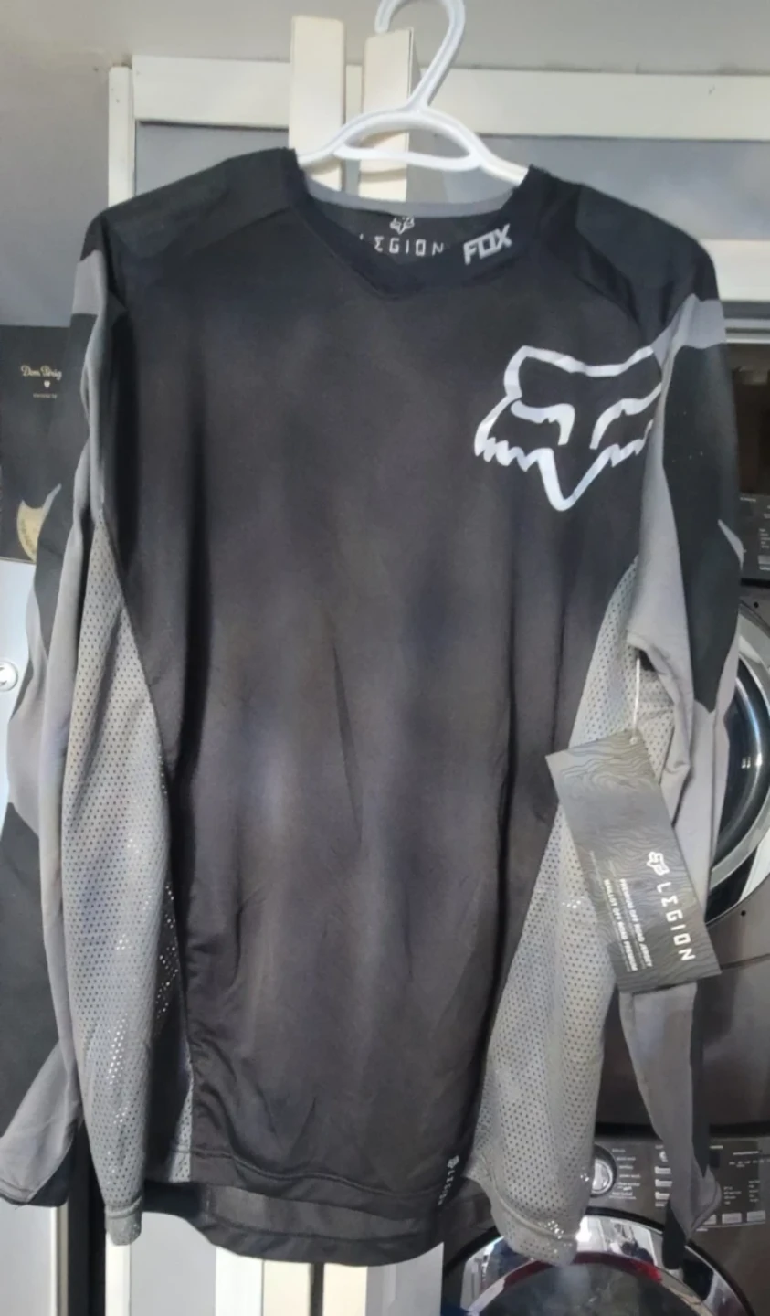 ✨️Sale✨️Fox Legion Premium Off Road Jersey - Black/Grey - Size S - photo 2