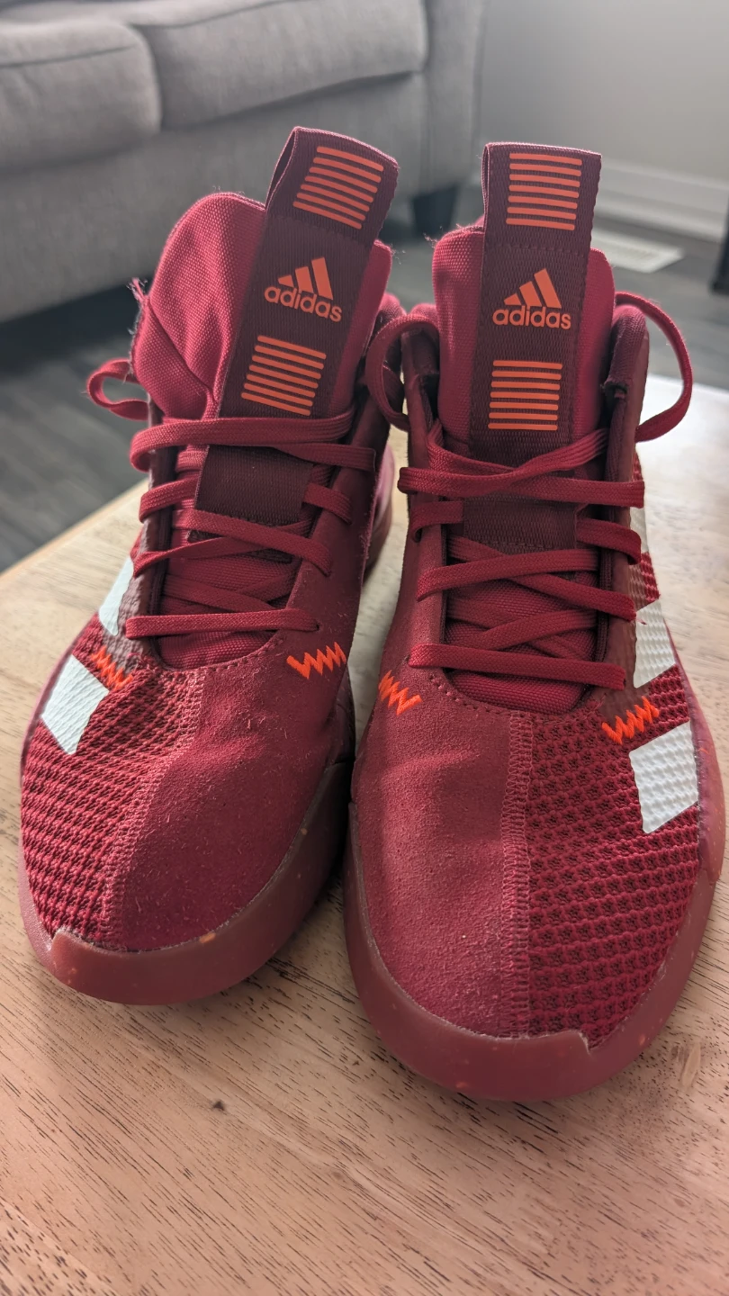 Adidas Burgundy Basketball Shoes - Size 11 - photo 2