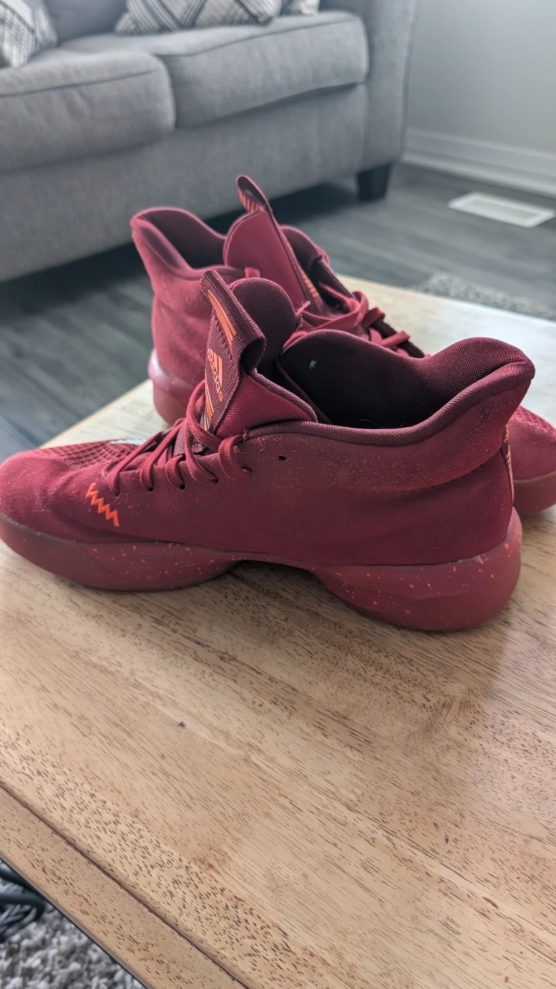 Adidas Burgundy Basketball Shoes - Size 11 - photo 3