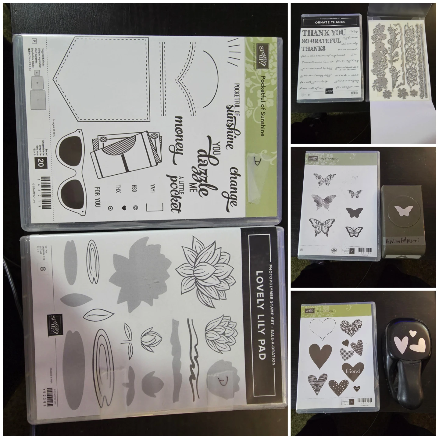 Stampin' Up! Rubber Stamps and Punches - Crafting Supplies