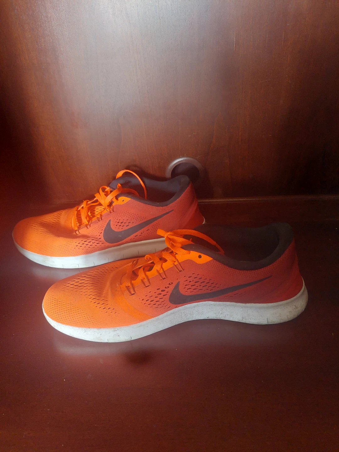 Nike Free RN Running Shoes - Red/Orange - photo 2