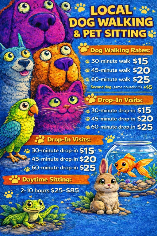 Local Dog Walking & Pet Sitting Services