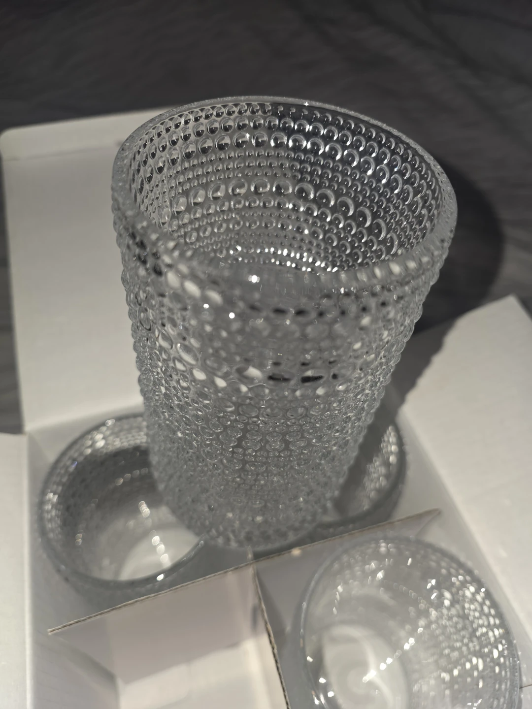 Halo Set of 4 Bubble Texture Cooler Glasses - photo 3