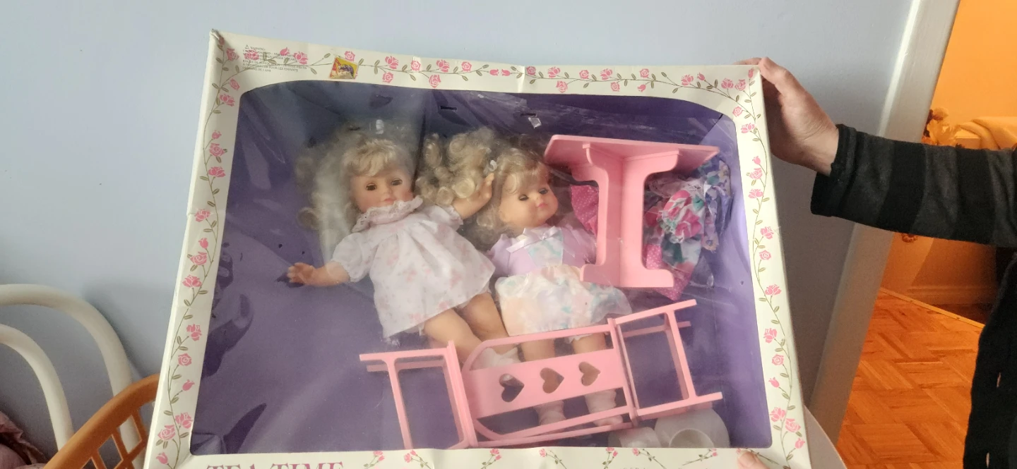 Tea Time Doll Set with Two Dolls and Accessories