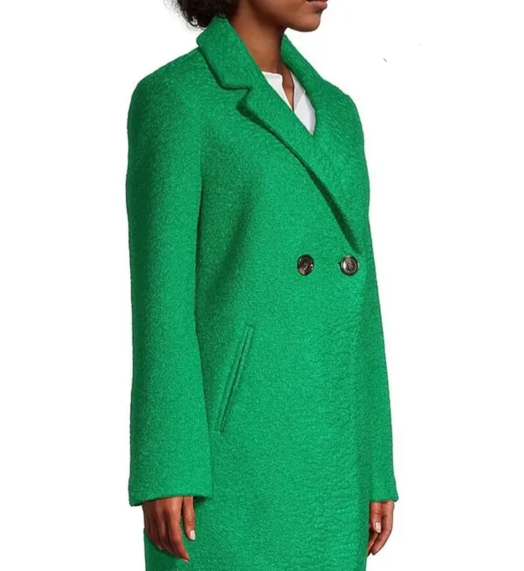 🍀 Sam Edelman double-breasted coat clover green - photo 2