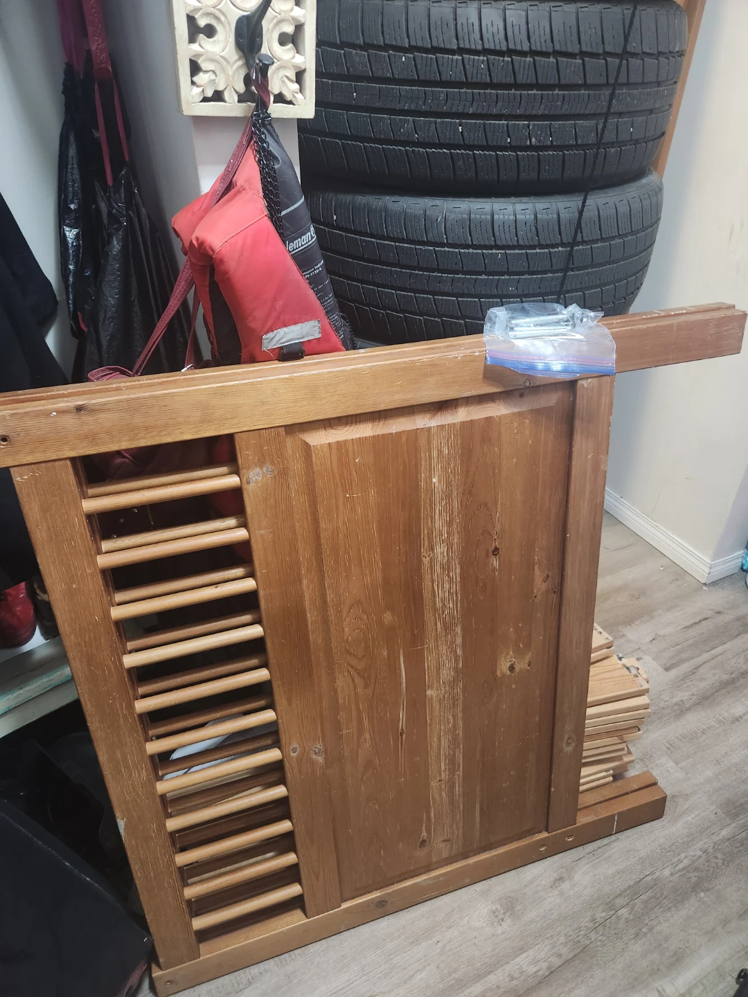 Twin bedframe with all hardware