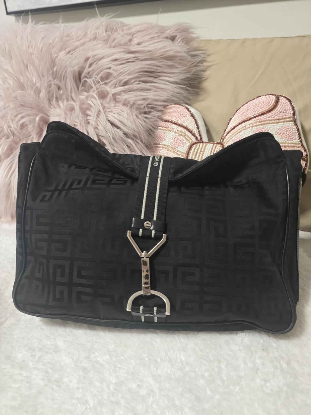 Givenchy Black Nylon Shoulder Bag