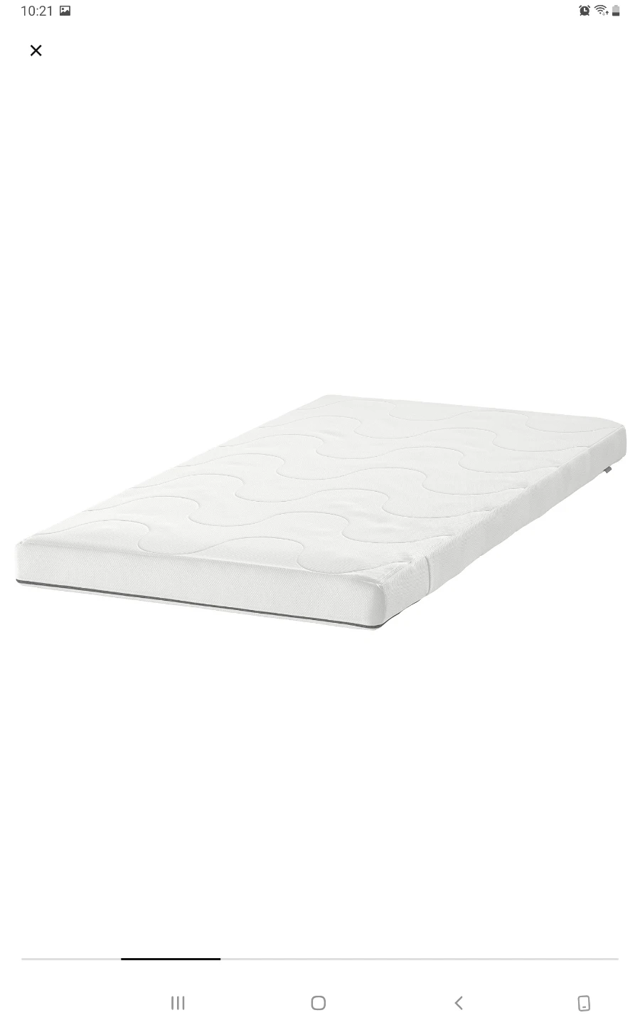 IKEA ALSKVARD Baby Crib with KRUMMELUR Mattress - photo 2
