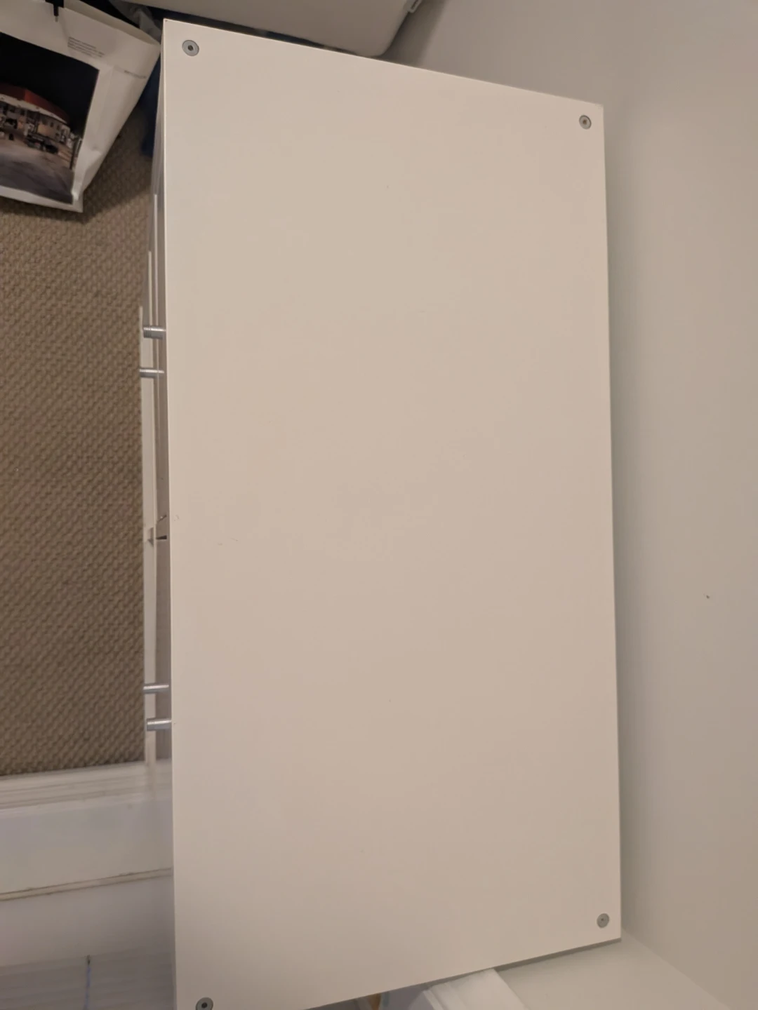 White Storage Unit with 4 Drawers and 2 Shelves - photo 5