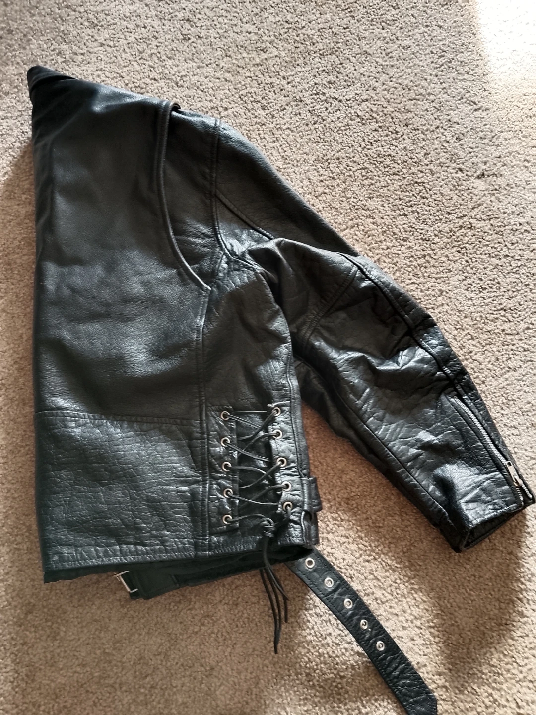 Boutique of Leathers Black Leather Biker Jacket XXL - photo 3