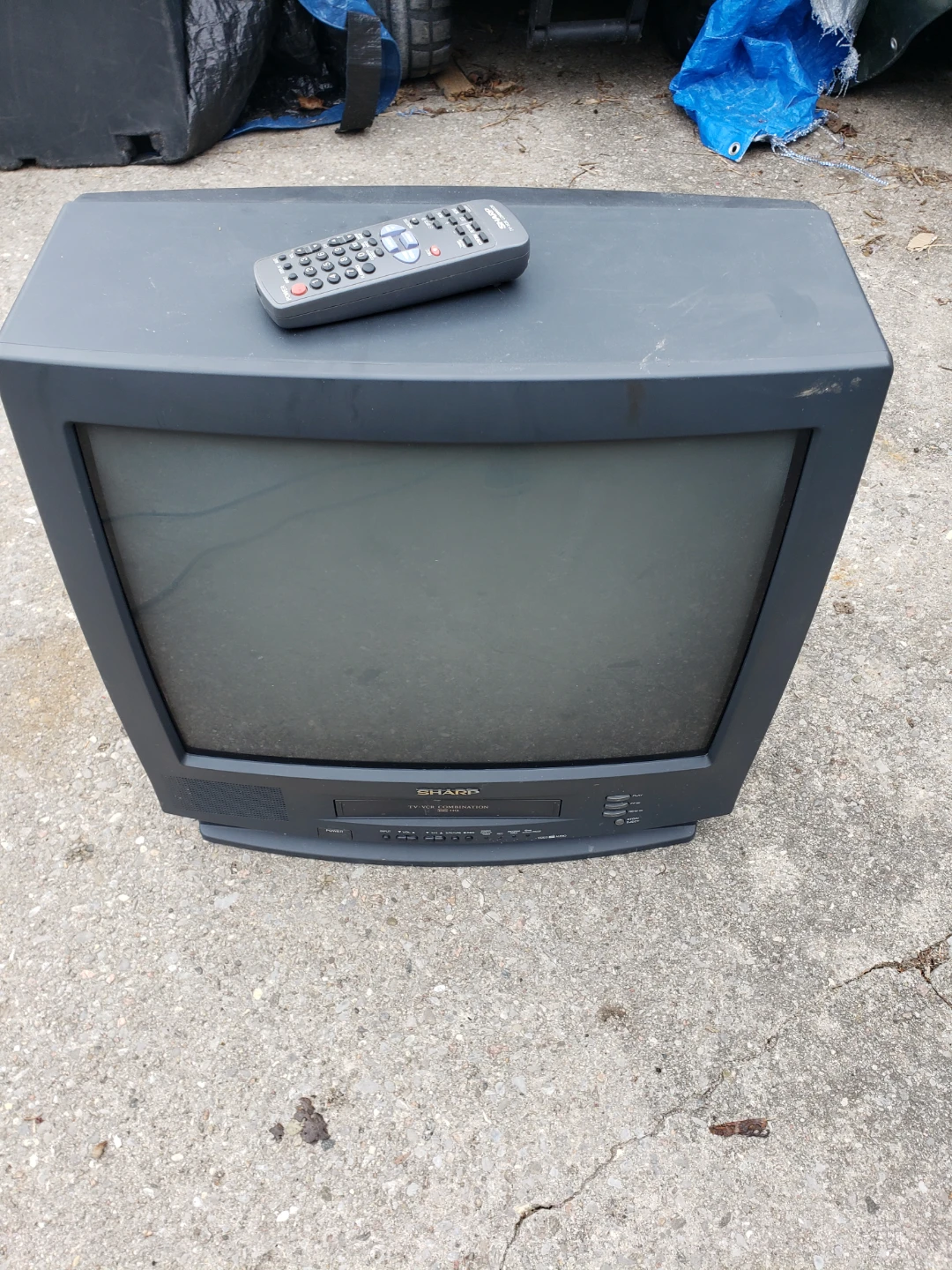 CRT  TV Sharp Colour Television Receiver/VCR Combo - photo 5