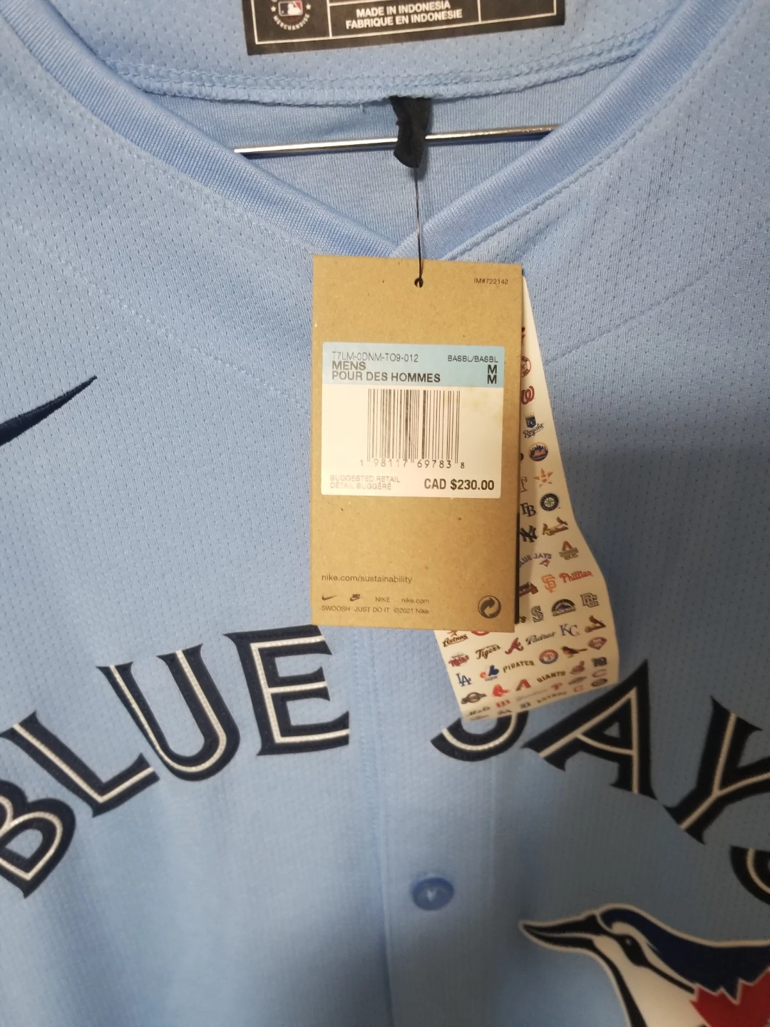 Nike Toronto Blue Jays Bichette #11 Baseball Jersey - Medium - photo 3