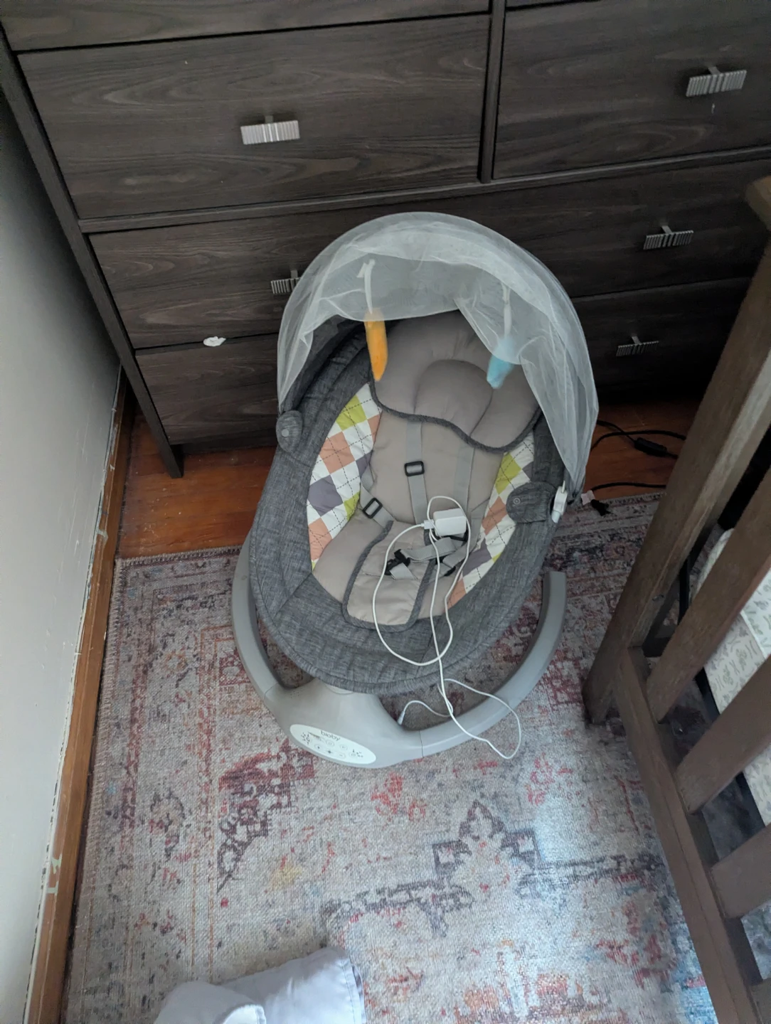 Delta Children Crib Mattress, crib and Bluetooth swing - photo 4