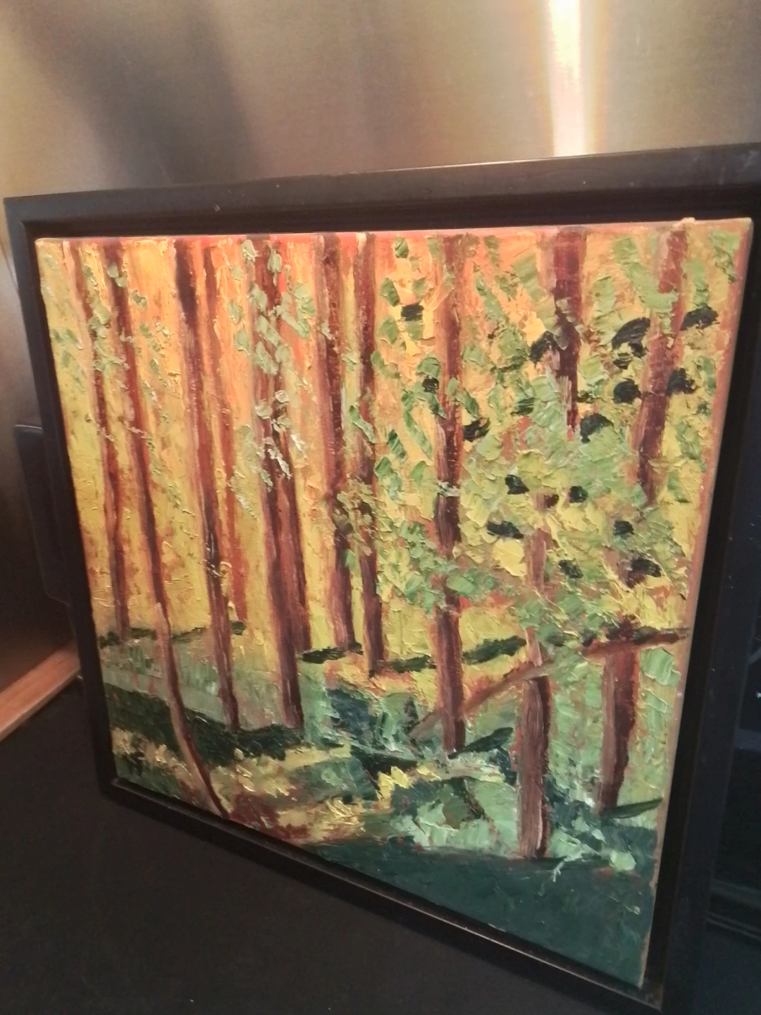 "Yellow Trees" by Nora Fischer (18" x 18") - photo 5