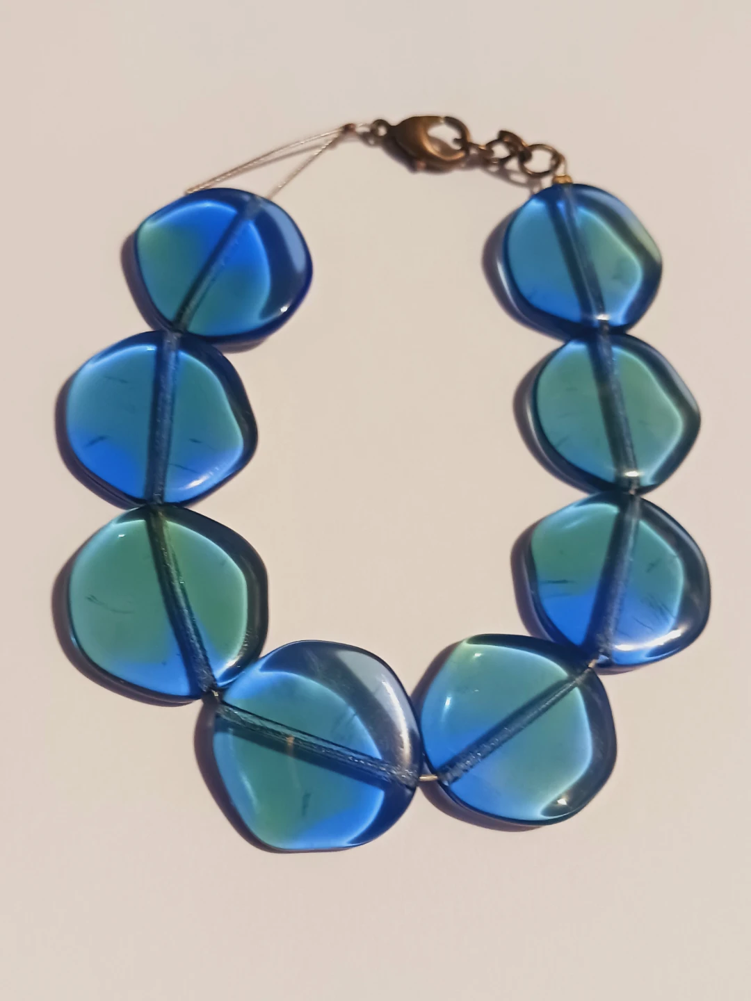 Blue and Green  Beaded  Bracelet