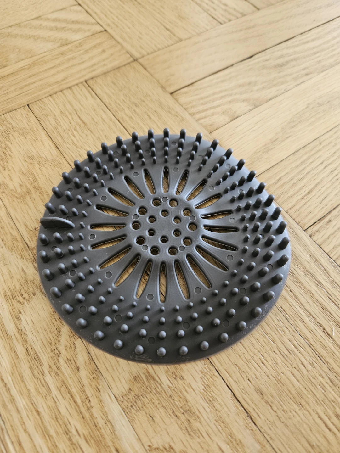 Gray Silicone Shower Drain Cover