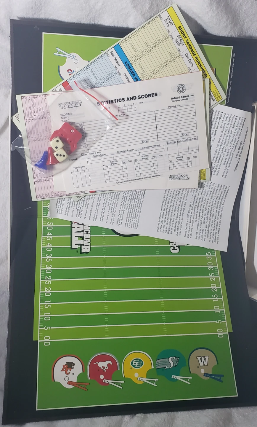 Vintage Canadian Armchair Football Board Game (1985) - photo 3