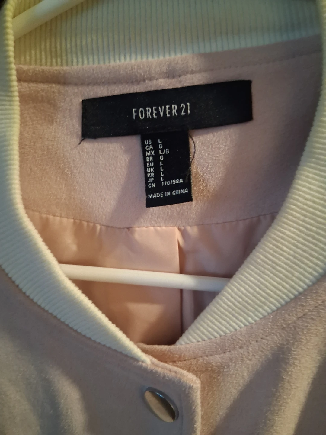 Forever 21 Pink Bomber Jacket Size L - photo 2