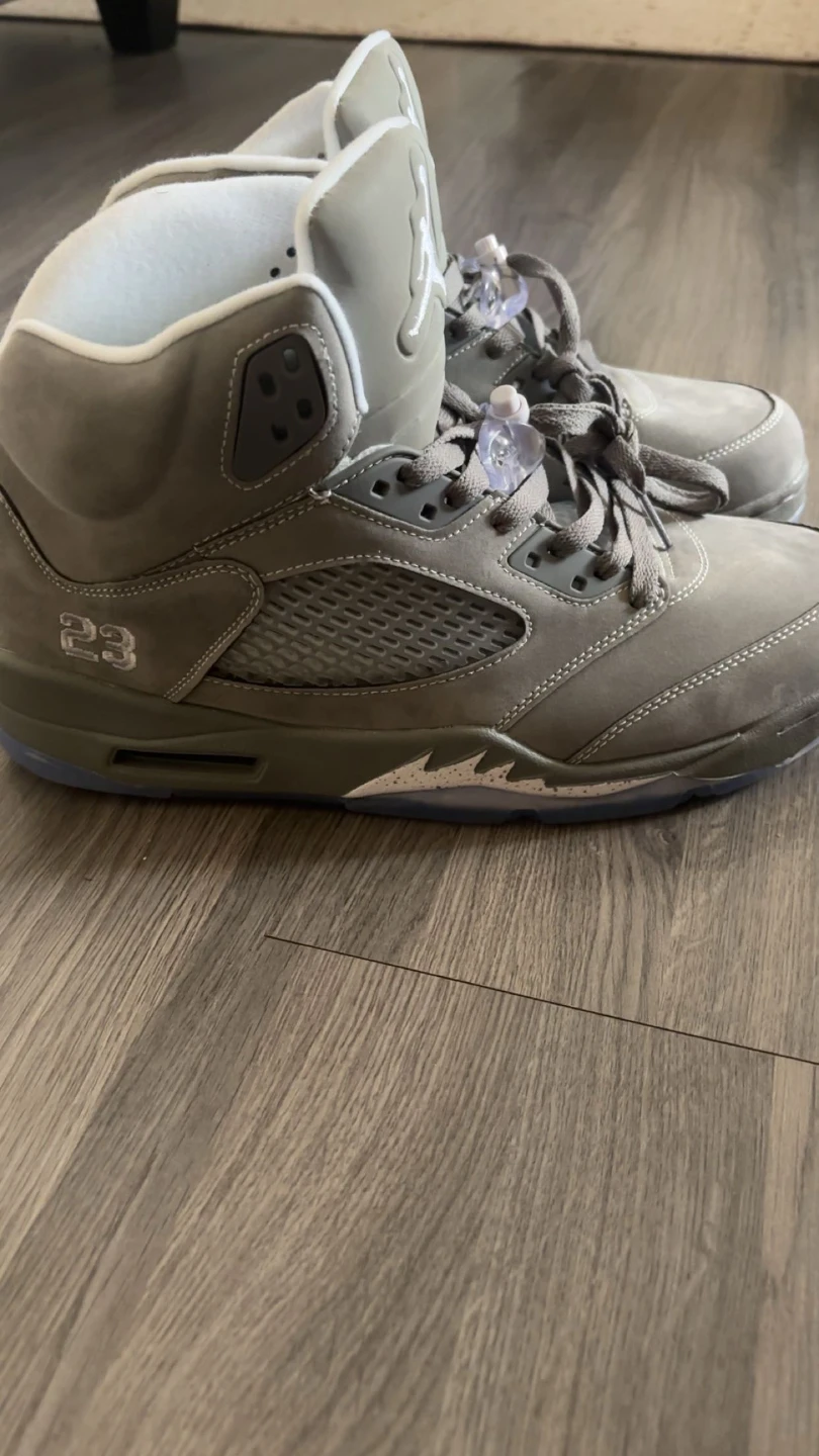 Air Jordan 5 Retro "Wolf Grey" Sneakers - photo 2