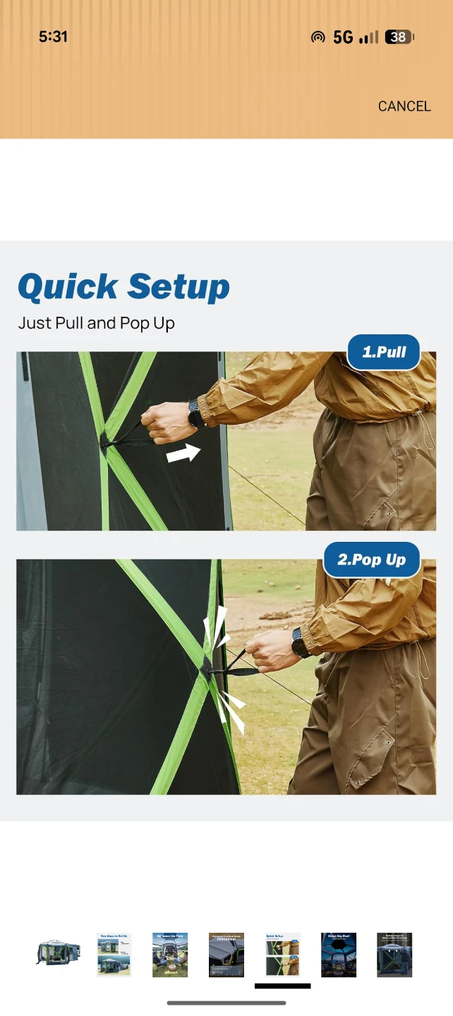 JOYTUTUS Dual-Use Pop up SUV Tents - photo 5