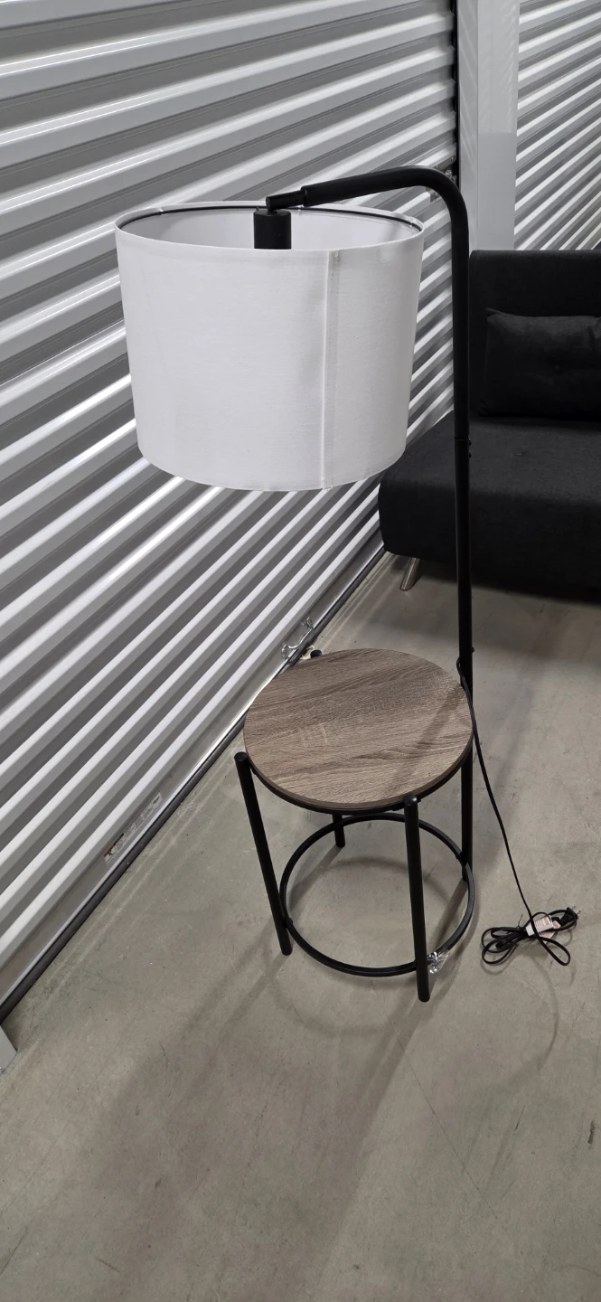 Floor Lamp with Side Table