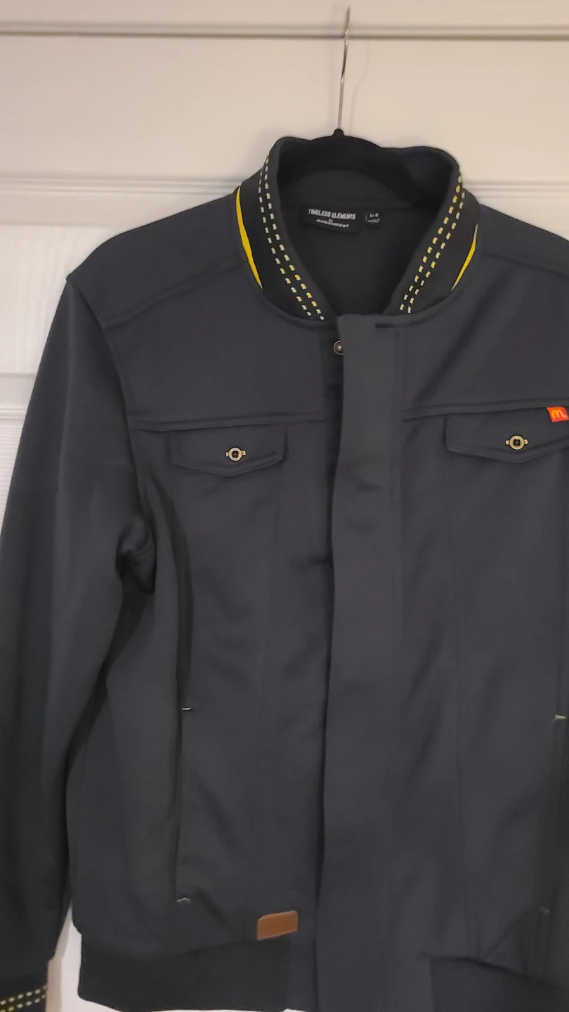 McDonalds Apparel Dark Gray Zip Up Jacket Size Medium Regular - photo 2