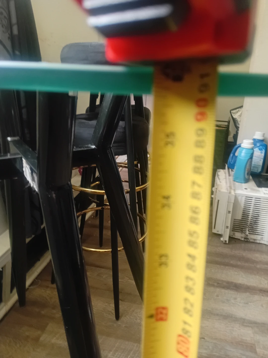 Bar height glass table & 4 stools- make.me an offer - photo 4